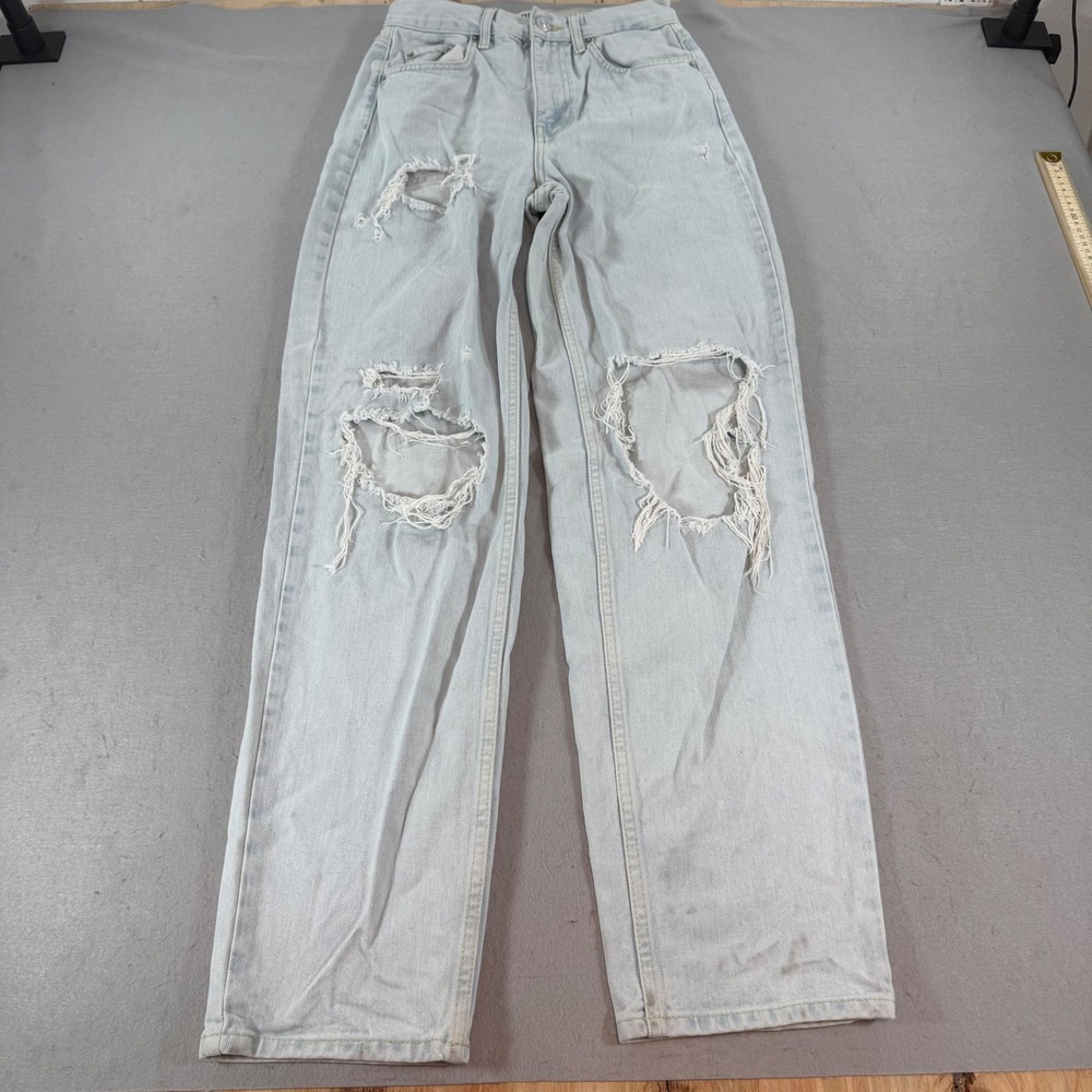 BDG Urban Outfitters Baggy Boyfriend Jeans Distressed Light Wash W26 L32